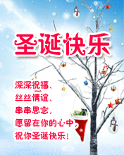 祝你圣诞快乐！